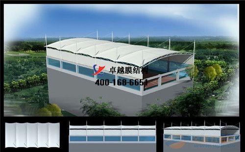  運城膜結(jié)構籃球場【唐龍籃球俱樂部等】工程設計施工案例