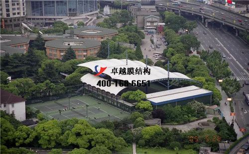 湘潭膜結(jié)構籃球場（炫飛籃球訓練營）設計施工安裝案例