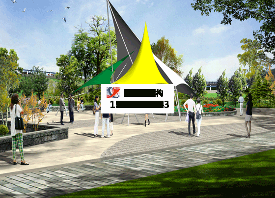 新縣<font color='red'>膜結構景觀</font>【張拉膜景觀】承包安裝價格